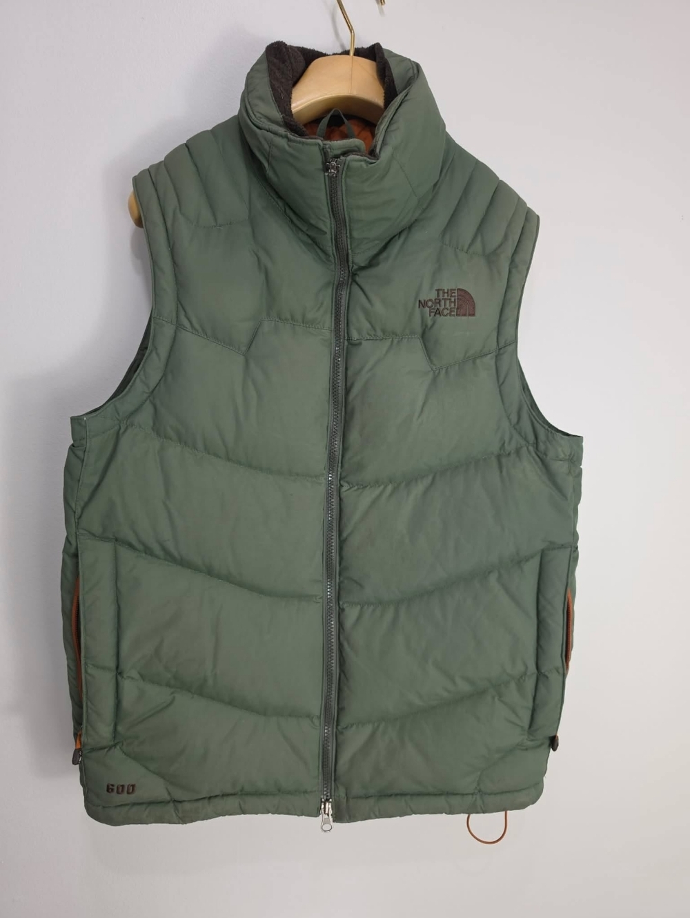 The North Face 600 Olive Green Puffy Down Vest